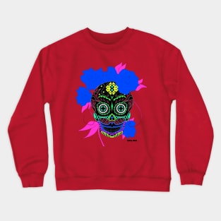 the golden catrina in mexican calavera ecopop Crewneck Sweatshirt